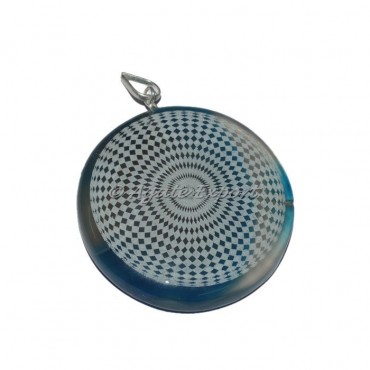 Square Design Disc Pendants