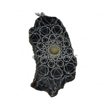 Solar Chakra Slice Pendants