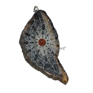 Spleen Chakra Slice Pendants