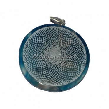 Engraved Disc Pendants