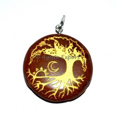 Root Flower Of Life Tree Pendant