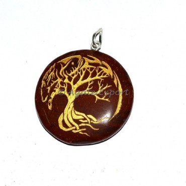 Antique Flower Of Life Tree Pendant