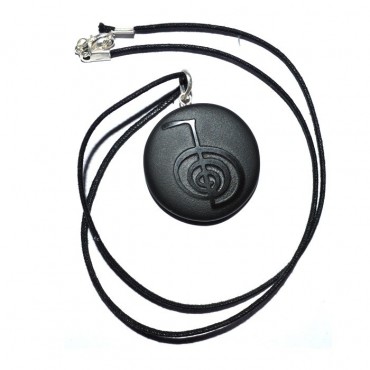 Black Agate Choko Reiki Pendants