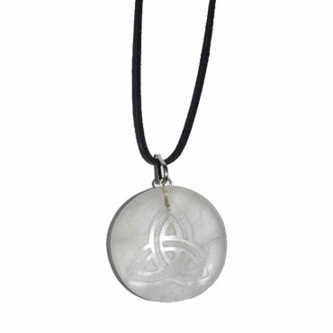 Crystal Quartz Celtic Pendants