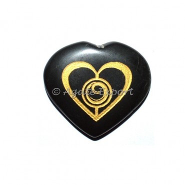 Engraved Reiki Heart Pendants