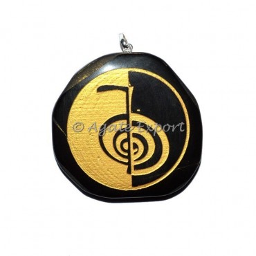Black Unshape Chaoko Reiki Pendants
