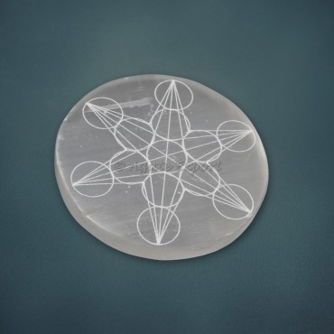 Geometry Metraton Selenite Charging Plate