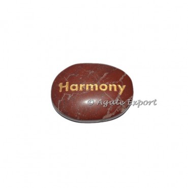 Red Jasper Harmony Engraved Stones