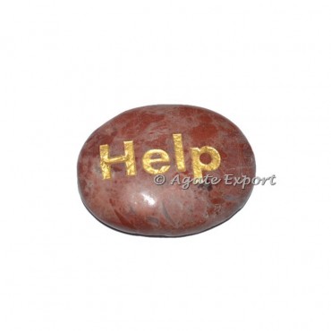 Red Jasper April Engraved Stones