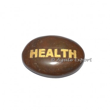 Red Jasper Health Engraved Stones