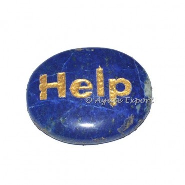 Lapis Lazuli Help Engraved Stones
