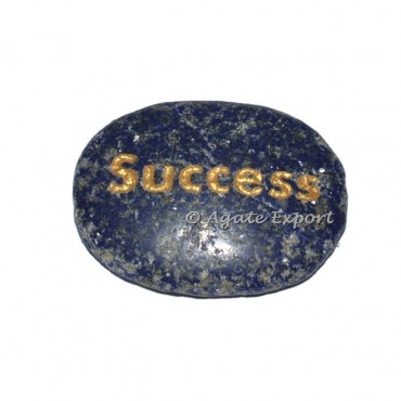 Lapis Lazuli Success Engraved Stones