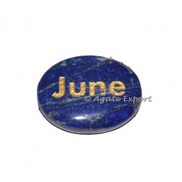 Lapis Lazuli June  Engraved Stones