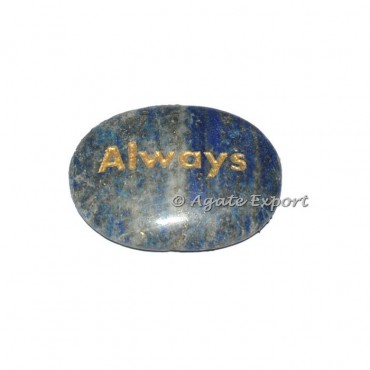 Lapis Lazuli Always  Engraved Stones