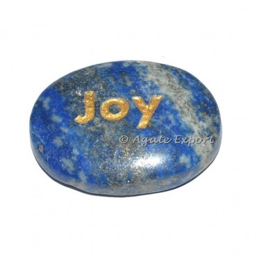 Lapis Lazuli Joy Engraved Stones