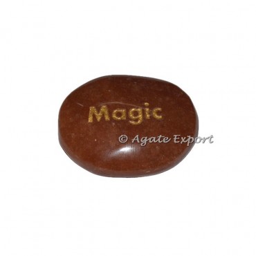 Peach Aventurine Magic  Engraved Stones