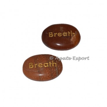 Peach Aventurine Breath Engraved Stones