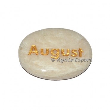 Moonstone August Engraved Gemstones