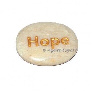 Moonstone Hope Engraved Gemstones