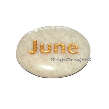 Moonstone June Engraved Gemstones