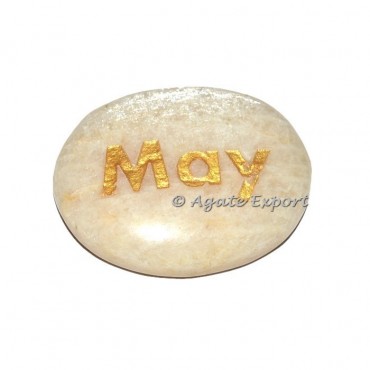 Moonstone May Engraved Gemstones