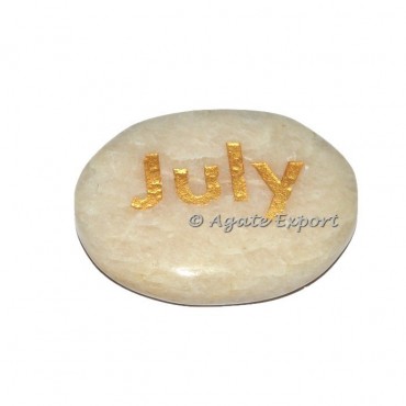 Moonstone July Engraved Gemstones