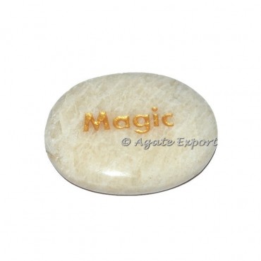 Moonstone Magic Engraved Gemstones