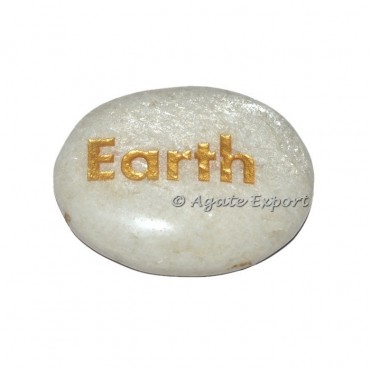 Moonstone Earth Engraved Gemstones