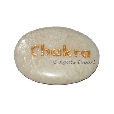 Moonstone Chakra Engraved Gemstones