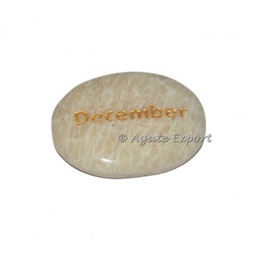 Moonstone December Engraved Gemstones
