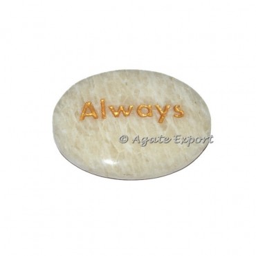 Moonstone Always Engraved Gemstones