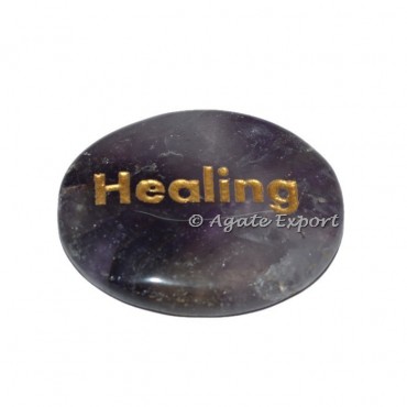 Amethyst Healing  Engrave Stones