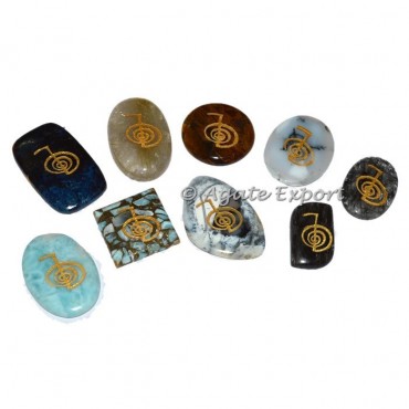 Mix Engraved Choko Reiki Sets