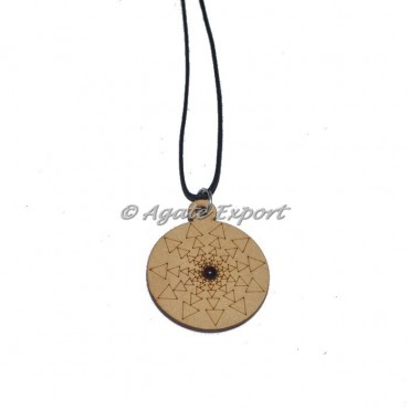 Tree Of Life Engraved Wooden Pendants