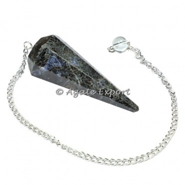 Blue Aventurine 6 Faceted Pendulums