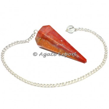 Fancy Agate 6 Faceted Pendulums