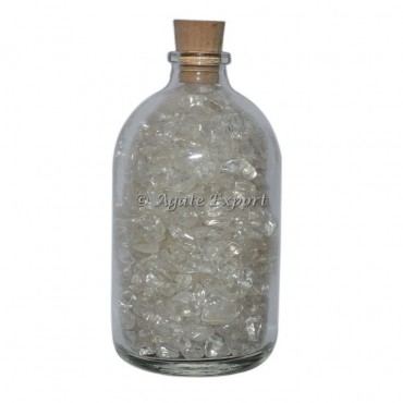 Crystal Quartz Chips Bottle