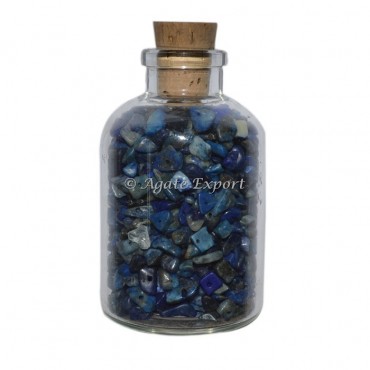 Lapis Stone Chips Mini Bottle