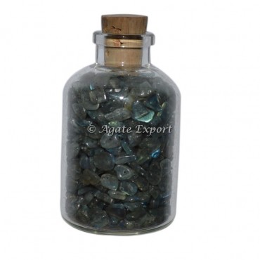 Labrodrite Stone Chips Mini Bottle
