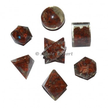 Red Jasper Orgone Geometry Set