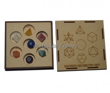 7 Chakra Sacred Geometry Set With Square Gift Box