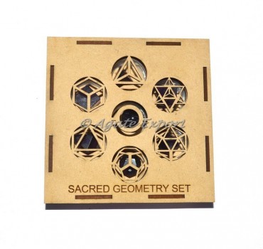 Amethyst Geometry Set With Square Gift Box