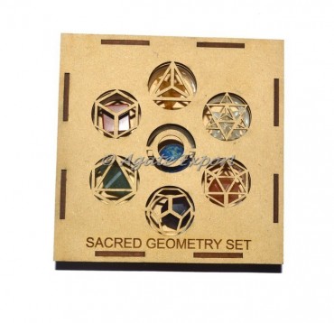 7 chakra Geometry Set With Square Gift Box