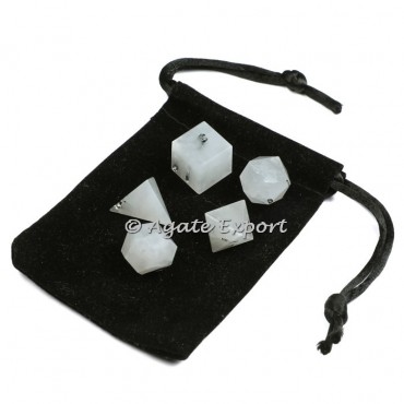 Rutile Geometry Set with Velvet Pouch