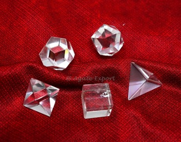 Crystal Quartz Geometry Set 7 Pcs