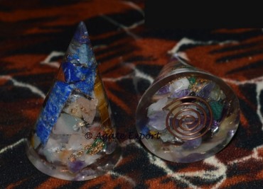 Chakra Cone Orgone with Chakra stone
