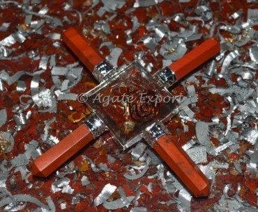 Red Jasper Orgone Pyramids Energy Generator