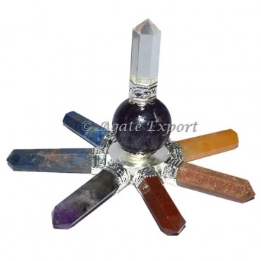 Chakra Pencil with Amethyst Ball generator