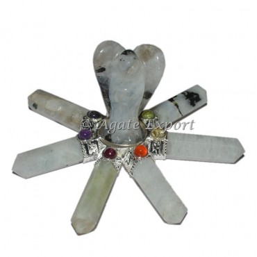 Rainbow MoonStone Chakra Angel Generator