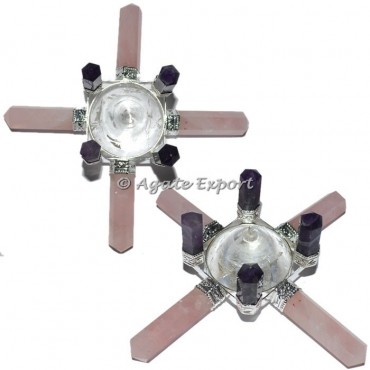 Crystal-Rose-Amethyst Quartz Energy Generator